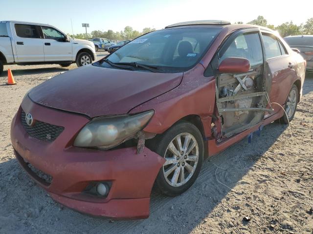 2T1BU4EE2AC411559 - 2010 TOYOTA COROLLA BASE RED photo 1