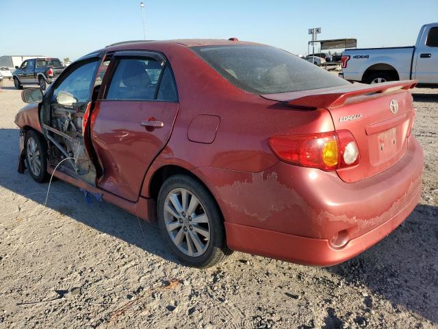 2T1BU4EE2AC411559 - 2010 TOYOTA COROLLA BASE RED photo 2