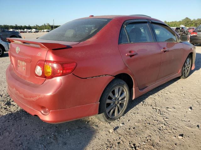 2T1BU4EE2AC411559 - 2010 TOYOTA COROLLA BASE RED photo 3