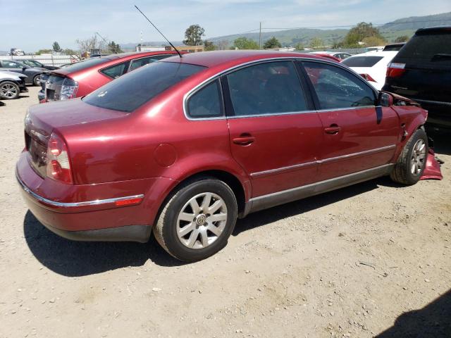 WVWPD63B43P452516 - 2003 VOLKSWAGEN PASSAT GLS RED photo 3