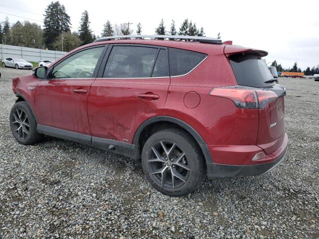 JTMJJREV1JD173109 - 2018 TOYOTA RAV4 HV SE RED photo 2