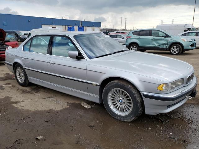WBAGJ03451DD74270 - 2001 BMW 750 IL SILVER photo 4