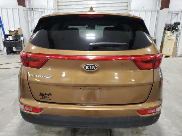 KNDPMCAC8H7151877 - 2017 KIA SPORTAGE LX BROWN photo 6