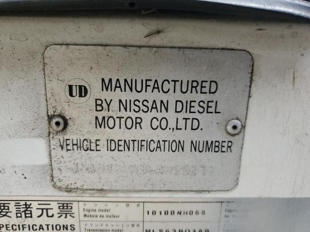 JNAMB80H36AH55278 - 2006 NISSAN DIESEL UD2000 WHITE photo 12