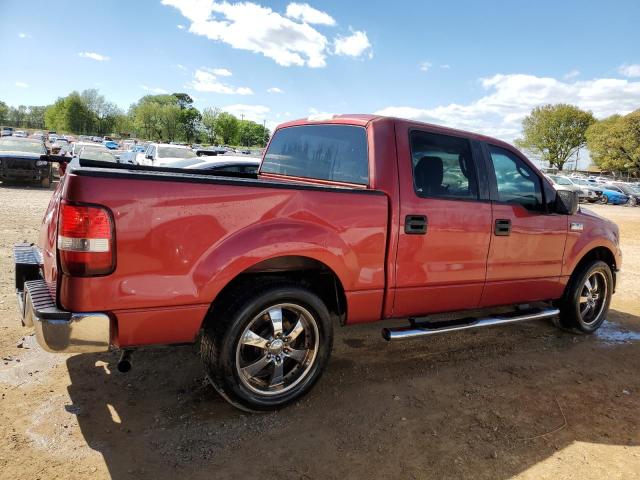 1FTRW12W67FA19060 - 2007 FORD F150 SUPERCREW RED photo 3