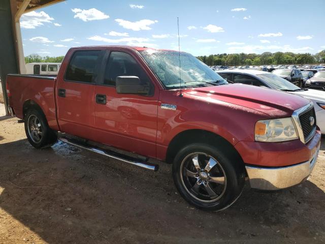 1FTRW12W67FA19060 - 2007 FORD F150 SUPERCREW RED photo 4