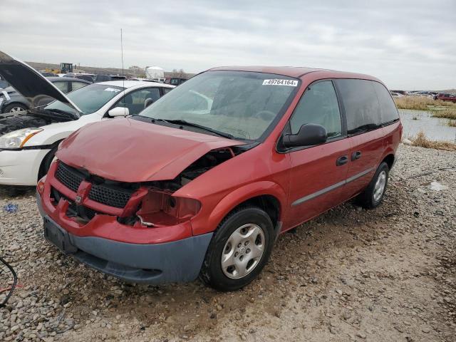 1B4GP25322B648100 - 2002 DODGE CARAVAN SE BURGUNDY photo 1