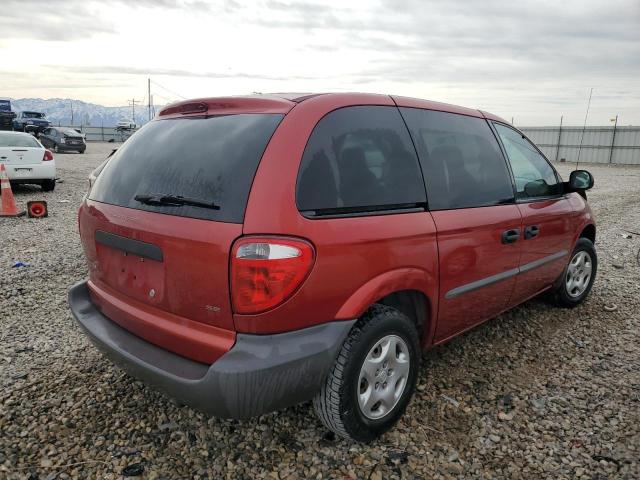 1B4GP25322B648100 - 2002 DODGE CARAVAN SE BURGUNDY photo 3