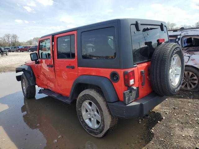 1C4BJWDG5DL669756 - 2013 JEEP WRANGLER U SPORT RED photo 2