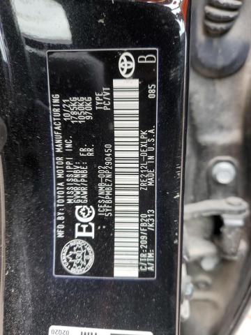 5YFBPMBE7NP290450 - 2022 TOYOTA COROLLA LE BLACK photo 13