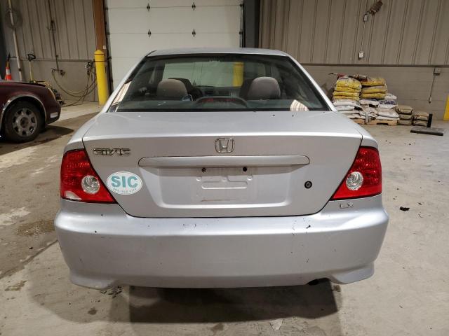 1HGEM22594L071346 - 2004 HONDA CIVIC LX SILVER photo 6