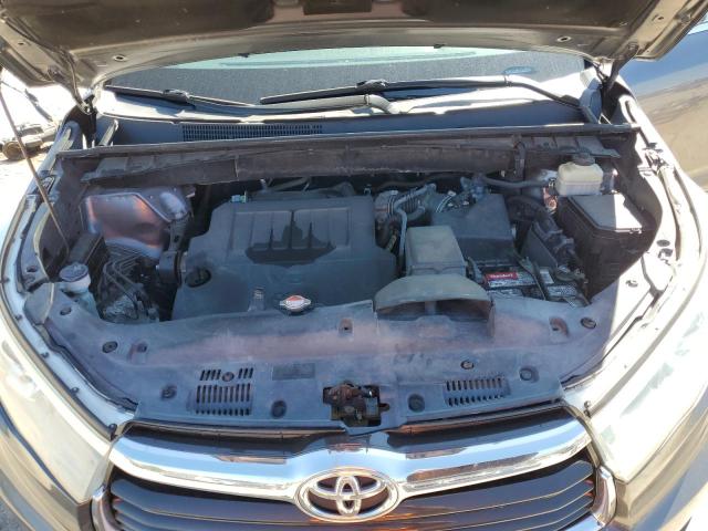 5TDKKRFH2FS104774 - 2015 TOYOTA HIGHLANDER XLE GRAY photo 12