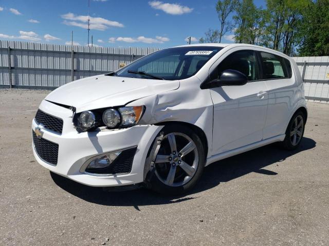 1G1JG6SBXE4197415 - 2014 CHEVROLET SONIC RS WHITE photo 1