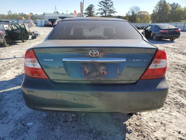 4T1BE32KX2U601658 - 2002 TOYOTA CAMRY LE GREEN photo 6