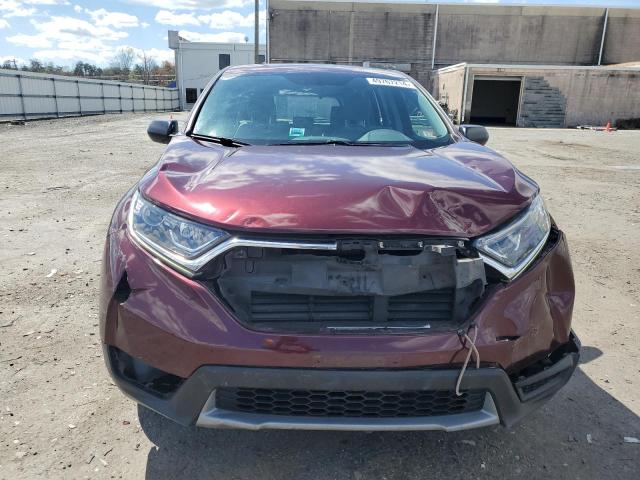 2HKRW6H37JH203124 - 2018 HONDA CR-V LX BURGUNDY photo 5