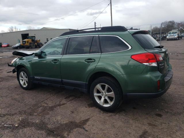 4S4BRBLC0E3228064 - 2014 SUBARU OUTBACK 2.5I LIMITED GREEN photo 2