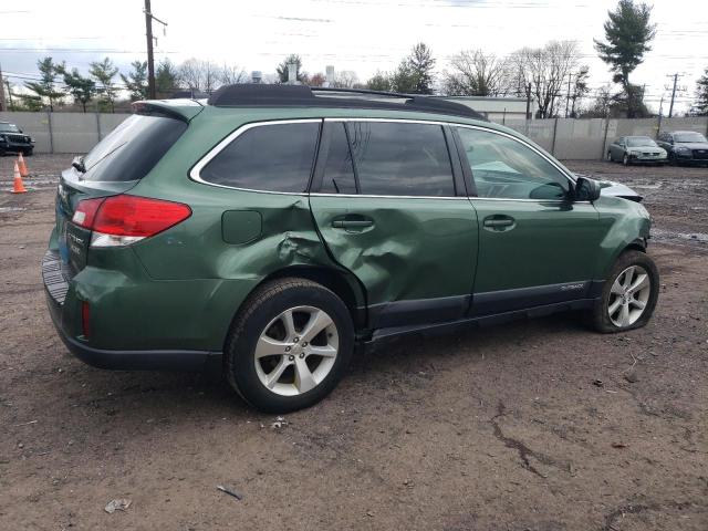 4S4BRBLC0E3228064 - 2014 SUBARU OUTBACK 2.5I LIMITED GREEN photo 3