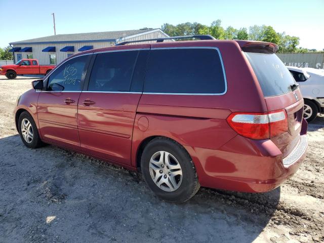 5FNRL384X6B430684 - 2006 HONDA ODYSSEY EX RED photo 2