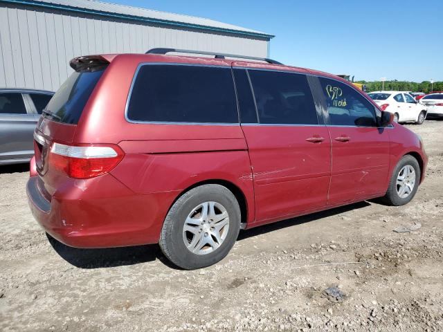 5FNRL384X6B430684 - 2006 HONDA ODYSSEY EX RED photo 3