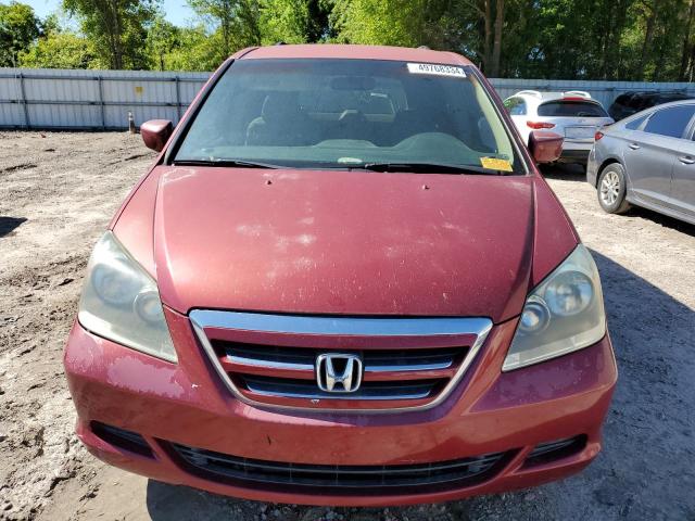 5FNRL384X6B430684 - 2006 HONDA ODYSSEY EX RED photo 5