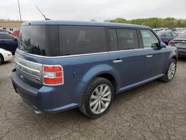 2FMGK5D81KBA02259 - 2019 FORD FLEX LIMITED BLUE photo 3