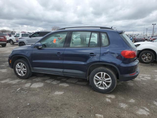 WVGAV7AX8GW527328 - 2016 VOLKSWAGEN TIGUAN S BLUE photo 2