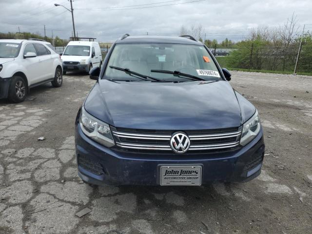 WVGAV7AX8GW527328 - 2016 VOLKSWAGEN TIGUAN S BLUE photo 5