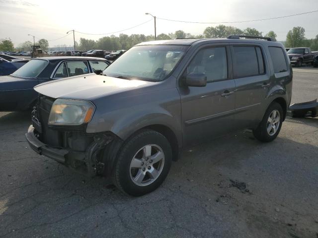 5FNYF4H51BB057045 - 2011 HONDA PILOT EXL GRAY photo 1