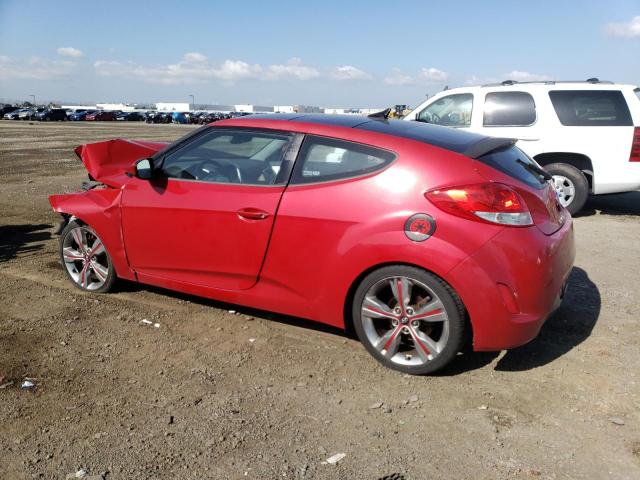 KMHTC6AD5DU093536 - 2013 HYUNDAI VELOSTER RED photo 2