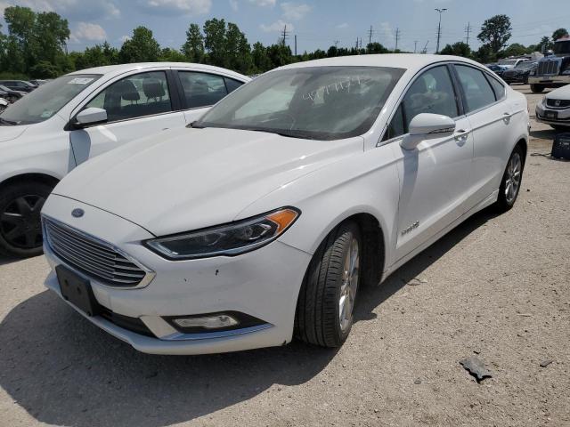 3FA6P0LU5HR409116 - 2017 FORD FUSION SE HYBRID WHITE photo 1