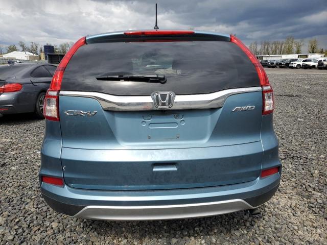 2HKRM4H59FH678552 - 2015 HONDA CR-V EX BLUE photo 6