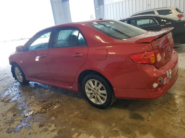 2T1BU4EE4AC483699 - 2010 TOYOTA COROLLA BASE RED photo 2