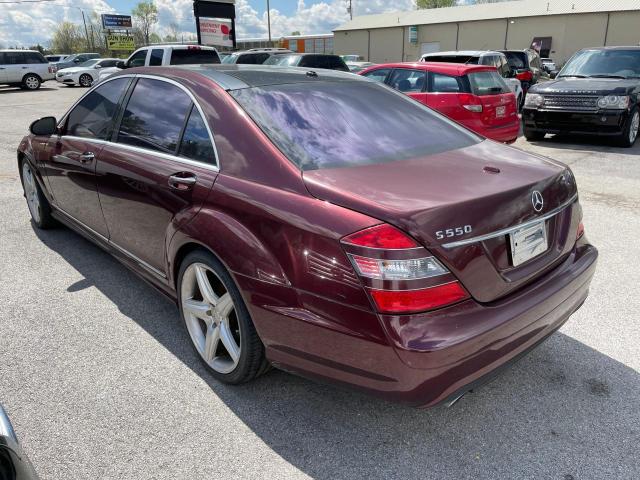 WDDNG71X47A052148 - 2007 MERCEDES-BENZ S 550 MAROON photo 3