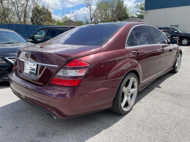 WDDNG71X47A052148 - 2007 MERCEDES-BENZ S 550 MAROON photo 4