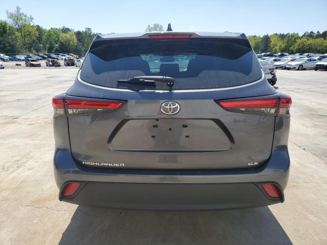5TDGZRAH8LS509817 - 2020 TOYOTA HIGHLANDER XLE GRAY photo 6