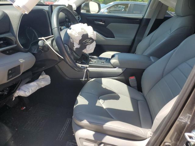 5TDGZRAH8LS509817 - 2020 TOYOTA HIGHLANDER XLE GRAY photo 7