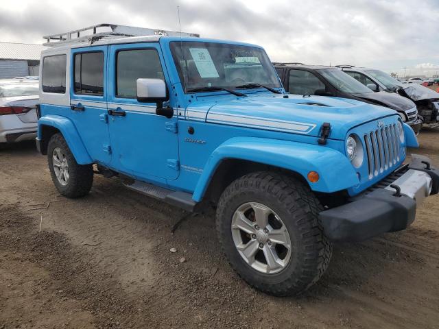 1C4BJWEG7HL683758 - 2017 JEEP WRANGLER U SAHARA BLUE photo 4