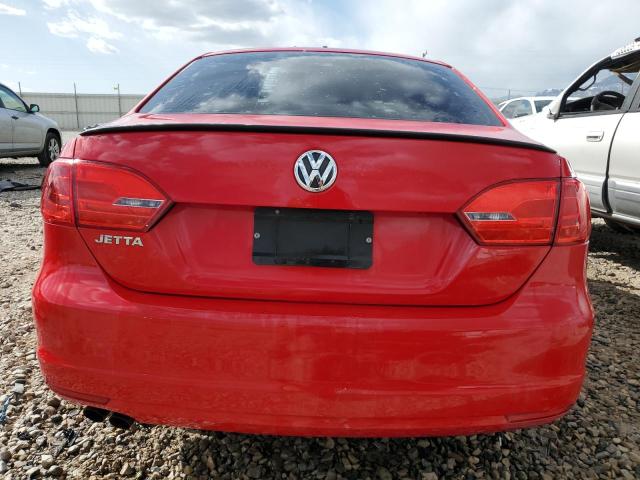 3VW2K7AJ5DM436572 - 2013 VOLKSWAGEN JETTA BASE RED photo 6