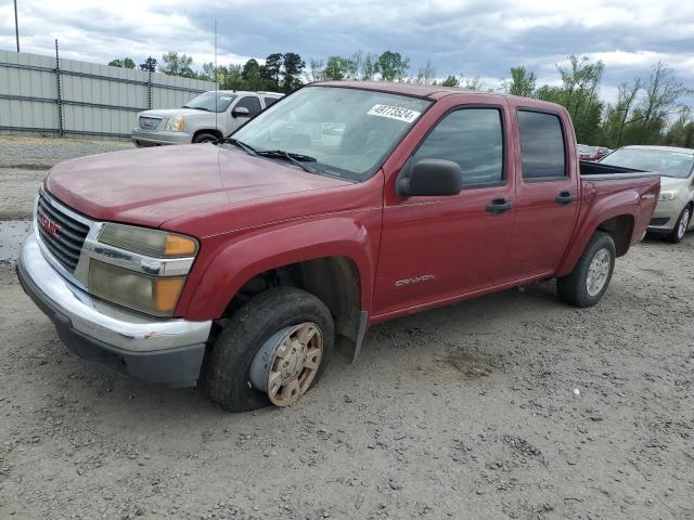 1GTDS136058140141 - 2005 GMC CANYON RED photo 1