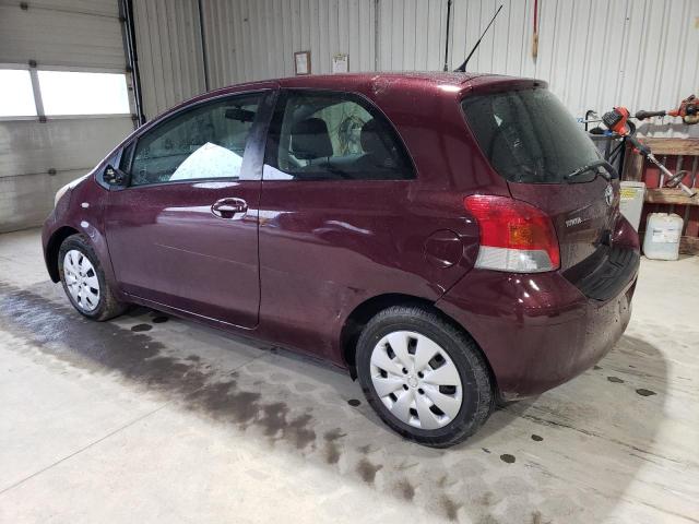 JTDJT903595227257 - 2009 TOYOTA YARIS BURGUNDY photo 2