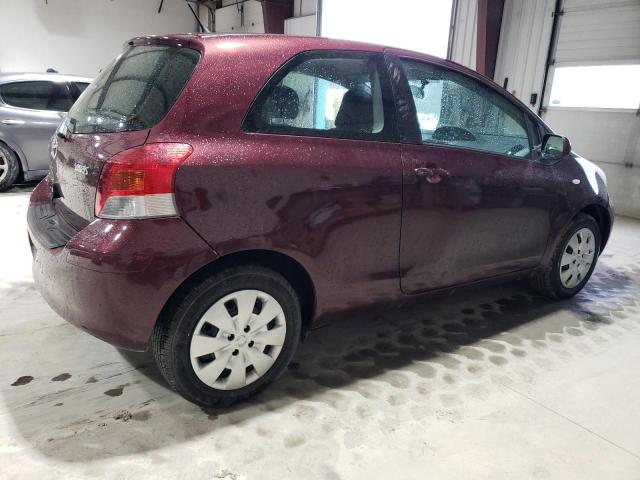 JTDJT903595227257 - 2009 TOYOTA YARIS BURGUNDY photo 3