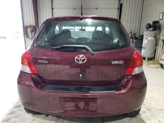 JTDJT903595227257 - 2009 TOYOTA YARIS BURGUNDY photo 6