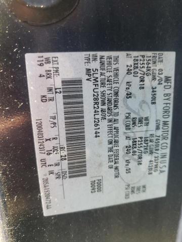 5LMFU28R24LJ26144 - 2004 LINCOLN NAVIGATOR 蓝色 照片 10