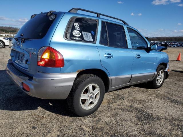 KM8SC13E73U515504 - 2003 HYUNDAI SANTA FE GLS BLUE photo 3