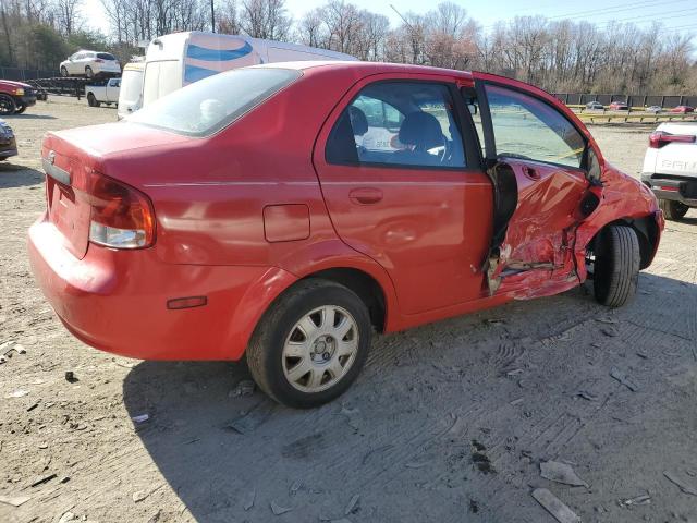 KL1TD52695B380345 - 2005 CHEVROLET AVEO BASE Qırmızı foto 3