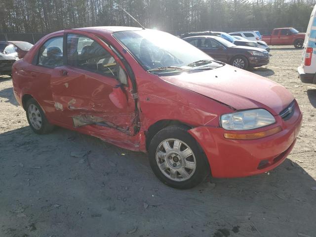 KL1TD52695B380345 - 2005 CHEVROLET AVEO BASE Qırmızı foto 4