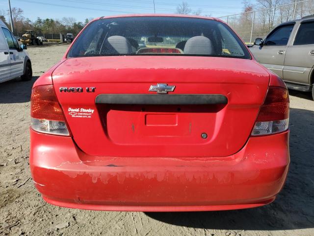 KL1TD52695B380345 - 2005 CHEVROLET AVEO BASE Qırmızı foto 6