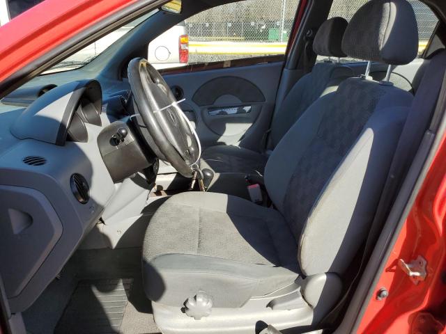KL1TD52695B380345 - 2005 CHEVROLET AVEO BASE Qırmızı foto 7