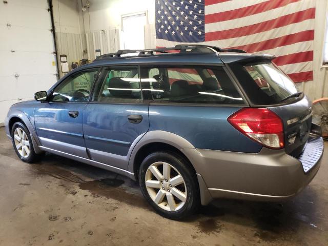 4S4BP61C987325406 - 2008 SUBARU OUTBACK 2.5I BLUE photo 2