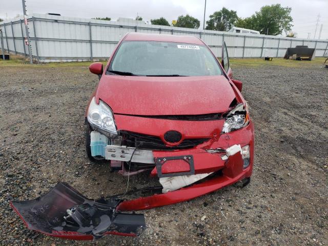 JTDKN3DU9A0224524 - 2010 TOYOTA PRIUS RED photo 5